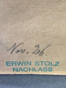 erwin stolz (1896 1987) female nude, ink drawing