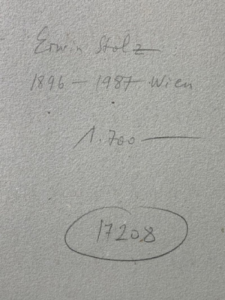 erwin stolz (1896 1987) female nude, ink drawing