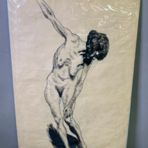 erwin stolz (1896 1987) female nude, ink drawing