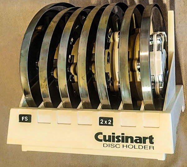 Cuisinart DLC-8 Food Processor Disc Blade Set of 7 Blades and Holder